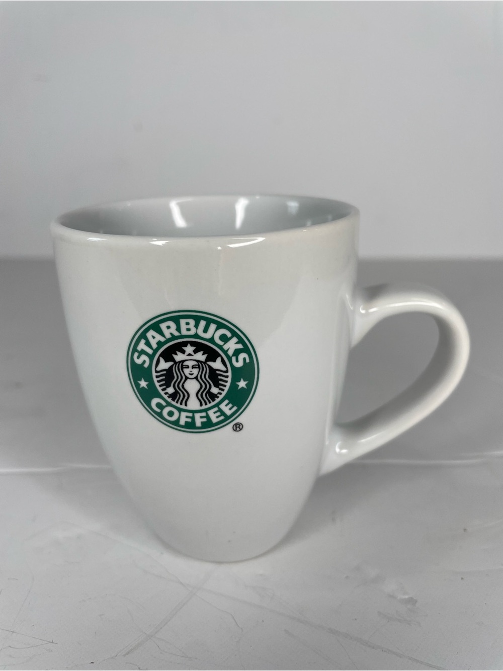 2007 Starbucks Logo Espresso Coffee Cup Mug White Green Black 3.5”